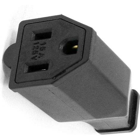 Japon États-Unis - Erdungsbuchse Netzkabelanschluss Schwarz AC 125V 15A (e78b36f7214da8915ea1ea5ff25