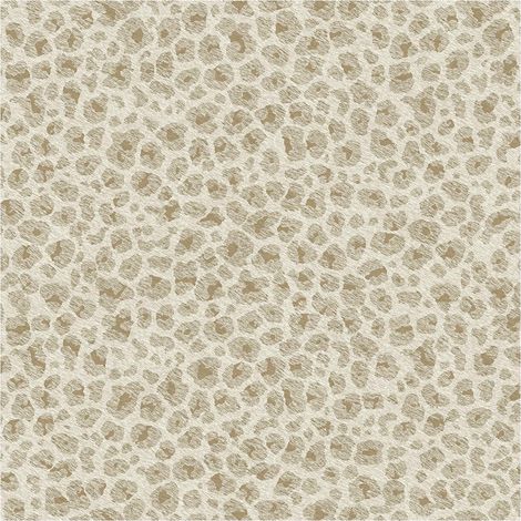 Leopard Spots Wallpaper Cream Gold Animal Print Metallic Paste The Wall Vinyl (1/4)