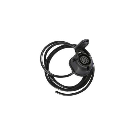 Convient pour le faisceau de prise de remorque précâblé Lntyq à 13 broches, connecteur à 13 voies avec câble à 8 conducteurs de 2 mètres, adaptateur électrique pour camions, camping-cars, caravanes ou (1/2)