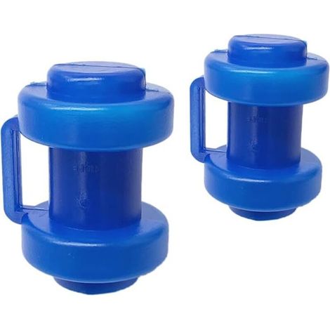 Tappi di protezione per pali della rete del trampolino, ricambio per rete di sicurezza, confezione da 8 tappi protettivi per pali della rete del trampolino, 25 mm, blu (1/4)