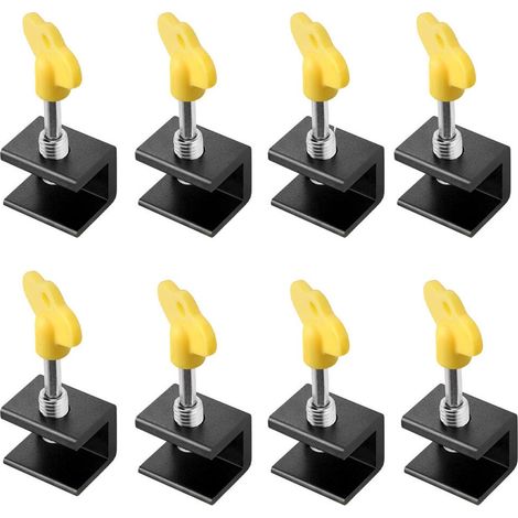 8 verrous de fenêtre - verrous pour fenêtres coulissantes avec clés - verrou de fenêtre réglable - convient aux portes et fenêtres coulissantes - 30 mm (1/5)