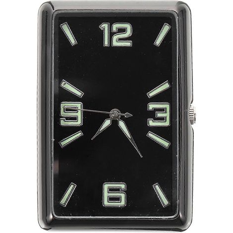 Horloge miniature à piles, horloge analogique pour tableau de bord ou intérieur de voiture, ornement-4.8X3.2cm-a