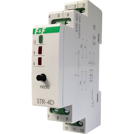 CONTROLLORE UNIVERSALE PER OTTURATORE A RULLO 12/24V PER GUIDE TH-35MM PER AZIONAMENTI (1/2)