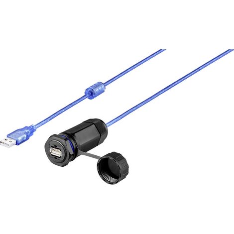 Renkforce USB 2.0 Kabel [1x USB 2.0 Buchse A - 1x USB 2.0 Buchse A]  1.00 m mit Schutzkappe (1/5)