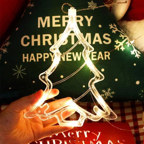 Guirlande Lumineuse LED à Ventouses pour Fenêtre - Décoration de Noël Élégante (1/5)