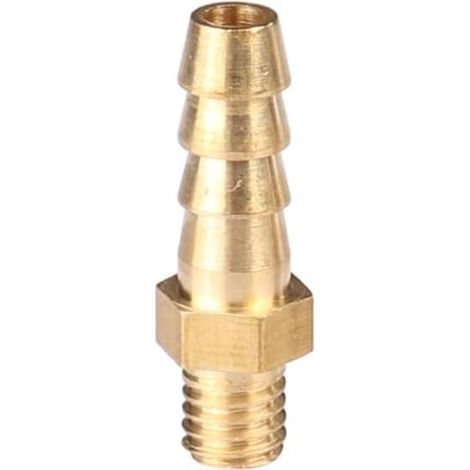 1 pièces en laiton pagode filetage mâle M5 M6 M4 tuyau métrique connecteur réducteur de barbe raccords tuyauterie(M5x4mm) - M5x4mm (1/2)