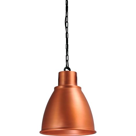Lampe à suspension Industria 27 cuivre rouge avec du noir - 2007-55-55-K