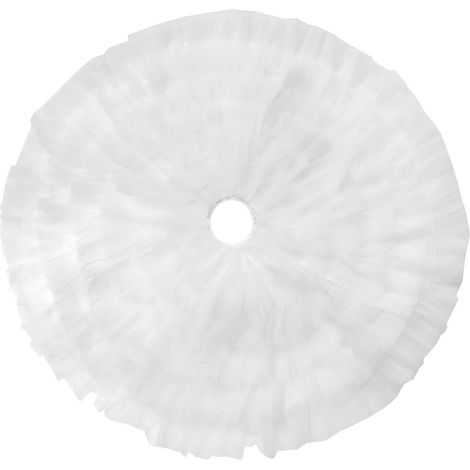 Jupe D'Arbre De Noël - Maille Blanche Plissée - Diamètre 90 cm - Pour Arbre De Noël Et Décorations Thématiques - 1 Pièce (1/5)