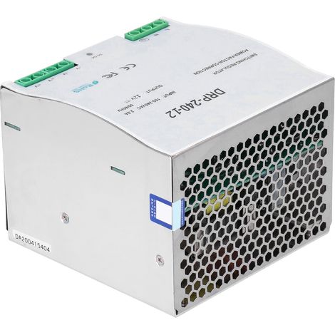DIN-Schienen-Netzteil mit einstellbarer Stabilisierung, LED-Beleuchtung und Schalter für Sicherungskasten DR-240-12 (1/5)