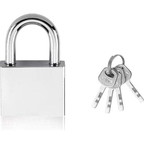 Cadenas Robuste 40mm Haute Sécurité - D'extérieur Imperméable Antirouille [4 Clés] - Lourd en Acier Allié pour Entrepôt, Conteneur, Sheds, Garages, Clôtures, Casier (1/5)