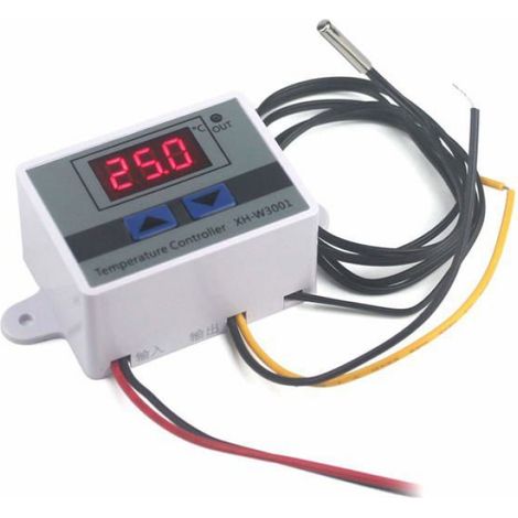 Module de contrôle de température numérique LED XH-W3001 avec sonde étanche(12 Volts10 A 120 W) (1/4)