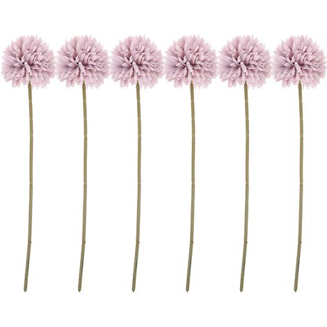 Fleurs Artificielles Décoration Solide sans Faner Lot de 6 Hortensia en Plastique et Soie pour Photo Prop et Décoration Intérieure Élégante (1/5)
