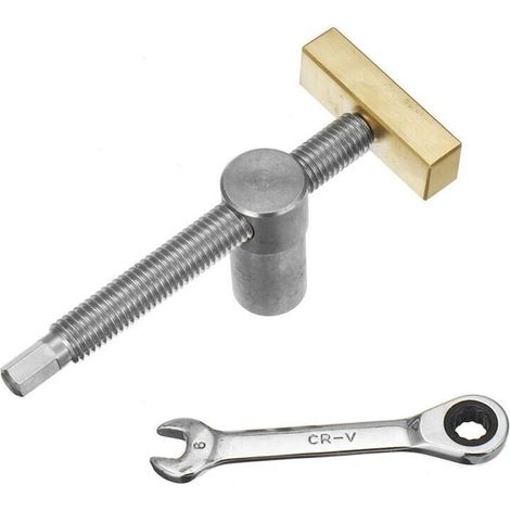 Adjustable 20mm Brass Stainless Steel Woodworking Support with Quick Clamping Tenon Stop (1/4)