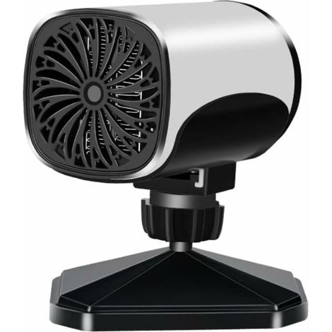 Mini ventilateur portable pour pare-brise de voiture 12V 150 W, Chauffage et refroidissement rapides, Avec ventouse