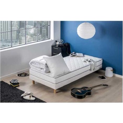 DEKO DREAM Pack Star Colchón 90x190 + Edredón 140x200 + Almohada 60x60 - 16 cm
