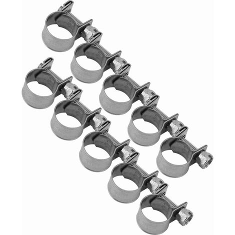 10 Mini-Kraftstoffschlauchschellen aus Edelstahl, 6 mm–20 mm (optionale Größe) (1/5)