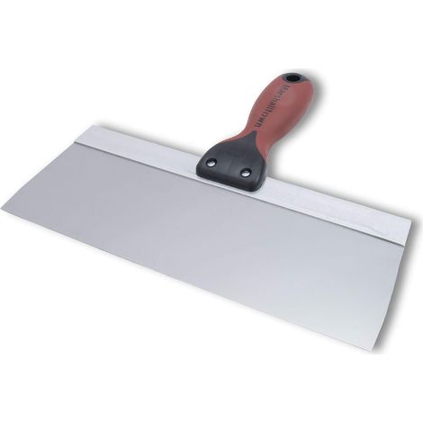 Spatola di superficie Marshalltown con manico DuraSoft in acciaio inossidabile, utensile per cartongesso e verniciatori, dimensioni della spatola: 254x76 mm (1/4)