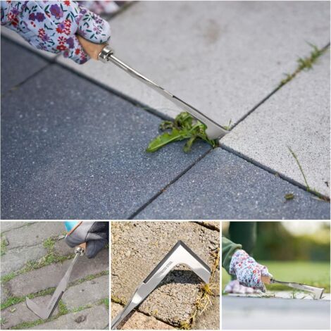 2pcs Désherbeur Manuel,Outil de Désherbage en Acier Inoxydable,Weeder de Jardin,Fourche de Jardinage,Désherbeur à Racines,avec Manche Ergonomique en Bois Naturel,pour Désherber Votre Jardin,Creuser (1/5)