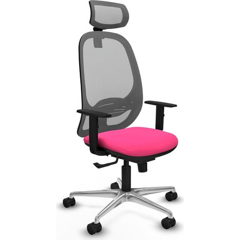 Chaise ergonomique piqueras y crespo Cilanco gris cuir synthétique (1/2)