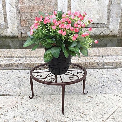 Support de Fleurs en Métal pour Salon, Pot à Plantes, Étagère de Jardin Intérieur Extérieur, Support de Plantes pour Balcon, Décor Escalier Bronze (1/5)