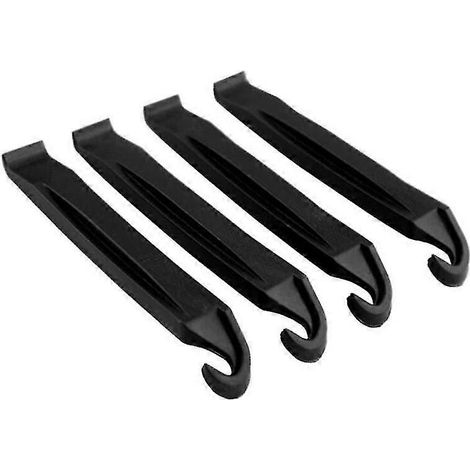 4 démonte-pneus en plastique pour vélo - Utilisation vélo de route, VTT et quad - Idéal pour retirer facilement le pneu et remplacer les chambres à air sans endommager la roue. (1/5)