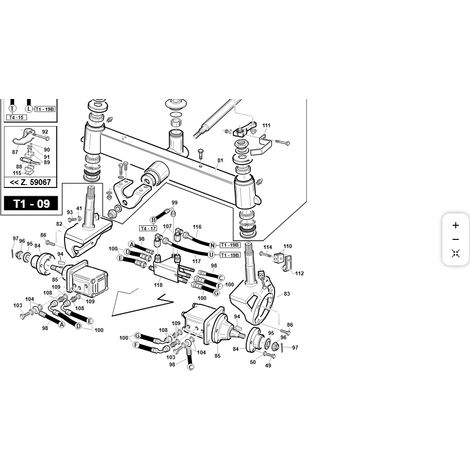 Perno snodo DS c/supporto mot.idr.T1-4WD ORIGINALE KUBOTA GIANNI FERRARI 01.50.01.1640