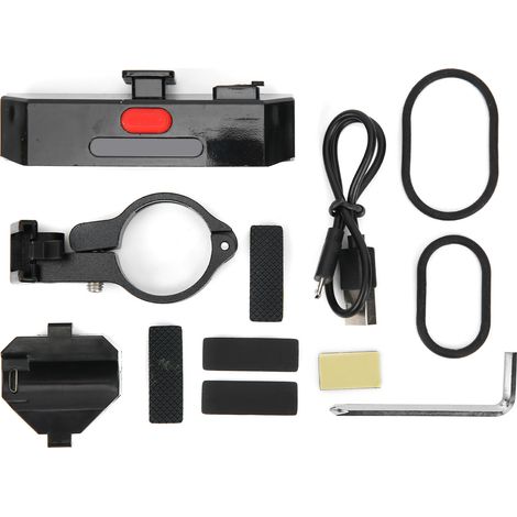 Phare Arrière Vélo Étanche Rechargeable avec Télécommande Sans Fil pour Sécurité Cyclisme Nocturne (1/5)