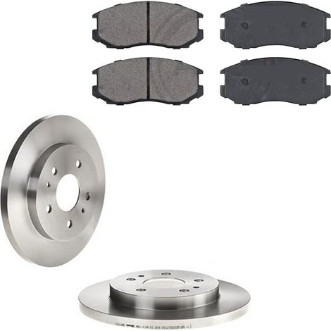 KIT FRENI ANTERIORI compatibile con DAIHATSU TERIOS (J1,J2) - DISCHI + PASTIGLIE OEM: FDB759 / 16932 , 18228 /SOSTITUZIONE DIRETTA/BASSA POLVERE/SILENZIOSO (1/5)