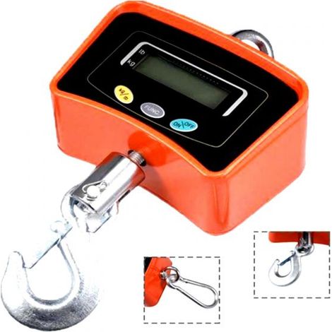 BILANCIA DA GRU 1000 KG CON GANCIO ACCIAIO INOX BILANCIA INDUSTRIALE (1/5)