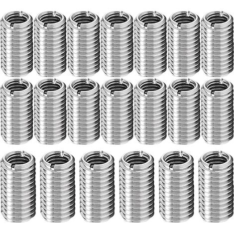 20 Pièces Insert Fileté Metal Insert m8 Manchons Filetés Douille (1/5)