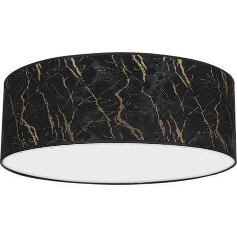 Plafonnier rond Senso Milagro noir 50 cm tissu 3xE27 (1/5)