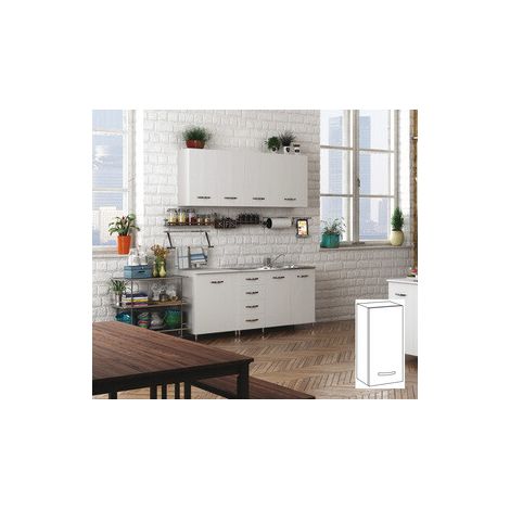 KIT CUCINA PENSILE 1 ANTA 40X30XH72 CM BIANCO .- AZUR LINE- 1,0 pz