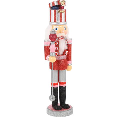 Casse-Noisette de Noël Bois Ornement de Table Statuette de Noël Décoration Festive (1/5)