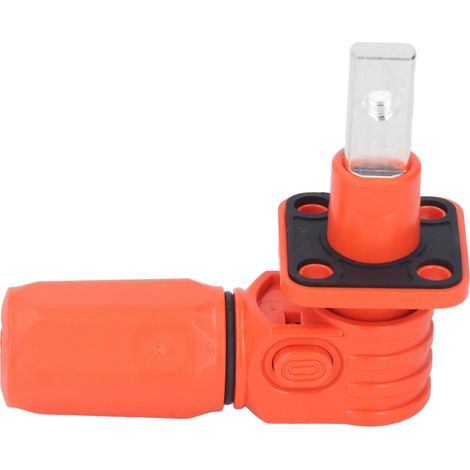 120A Energiespeicheranschluss, 2er-Pack, Stecker und Buchse, einadrig, orange, für Photovoltaikanlagen und Batterien. (1/5)