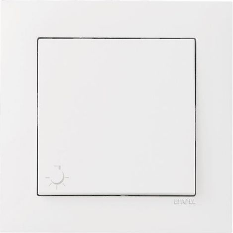 Interruptor pulsador blanco