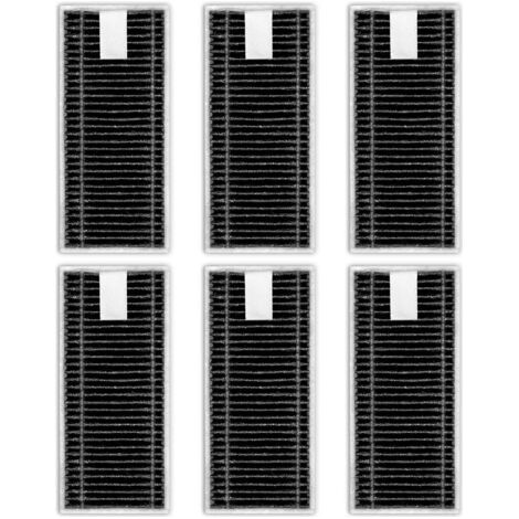 (6 pièces) X9 Pro Omni Filtres HEPA de rechange pour aspirateurs robots ECOVACS DEEBOT X8 Pro Omni, X9 Pro Omni, T80 Omni, X8 OMNI, kit d'accessoires, filtre vertical, filtre traîneau (1/5)