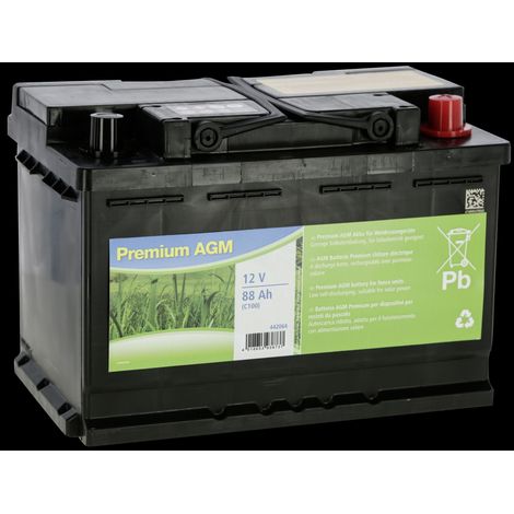 Kerbl Premium AGM Batterie 88 AH (C100), hohe Leistungsfähigkeit, 442064 (1/2)