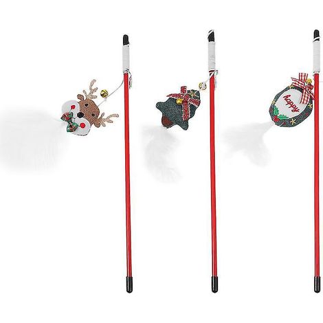 Lot de 3 bâtonnets à taquiner sur le thème de Noël (1/3)