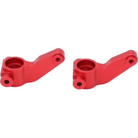 Coupelles de direction en alliage d'aluminium pour voiture RC 1/10, réduisant la friction et durable (rouge). (1/5)