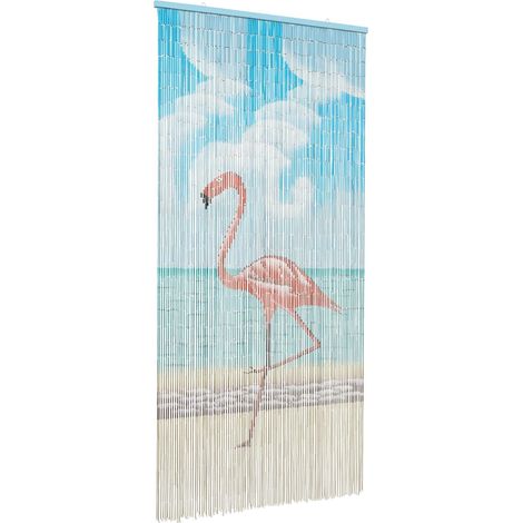 vidaXL Insect Door Curtain Multicolor 200 x 100 cm Bamboo