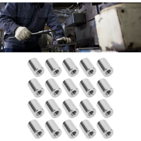 M61.0-12-L17mm Zylinder-Verbindungsmuttern-Set mit Innengewinde (20 Stück) (1/5)