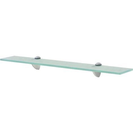 Étagère meuble design murale verre 60 x 20 cm 8 mm transparent (1/4)