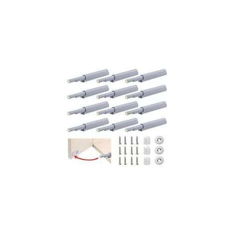 12 Pcs Push to Open Aimant Poussoir Porte Placard Loquet Magnetique, Amortisseur Porte Placard Push to Open, Poussoir Porte Placard Push Open Porte,Fermeture Push Open Amortisseur Porte (1/5)