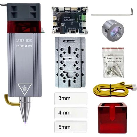 Module Laser, Haute Puissance, Assistance à Air Intégrée, 10WAA-PRO-KIT-12V (1/2)
