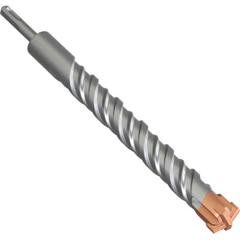 Foret à béton SDS Plus 28 x 310 mm avec 4 tranchants en carbure - Foret à béton pour pierre, béton, bois, brique et carrelage (1/5)