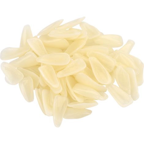 Lot de 70 couronnes dentaires temporaires en résine pour soins bucco-dentaires, couleur jaune + inférieur (1/5)