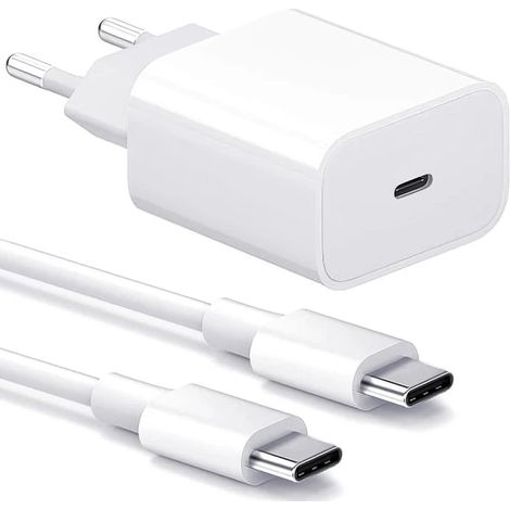 Chargeur rapide Samsung 20 W blanc (1 unité) - Adaptateur et câble inclus (1/5)