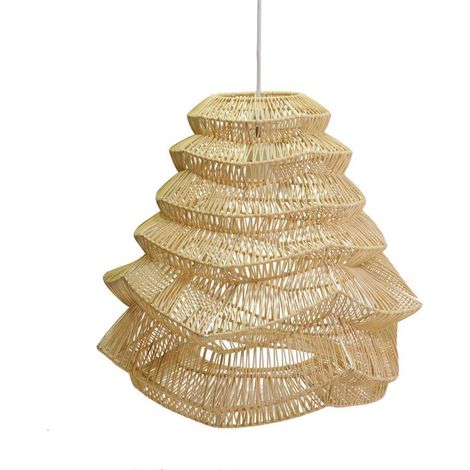 Kronleuchter aus natürlichem Rattan