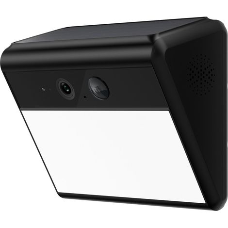 Caméra de surveillance WiFi extérieure 2K – Panneau solaire intégré – Étanchéité IP65 – Détection PIR et vision nocturne couleur – Compatible Alexa – Woox