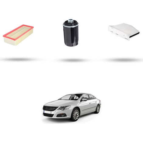 Kit tagliando 3 filtri compatibile con Vw CC (358) 1.8 TSI 118kw Dal 2012 (1/5)
